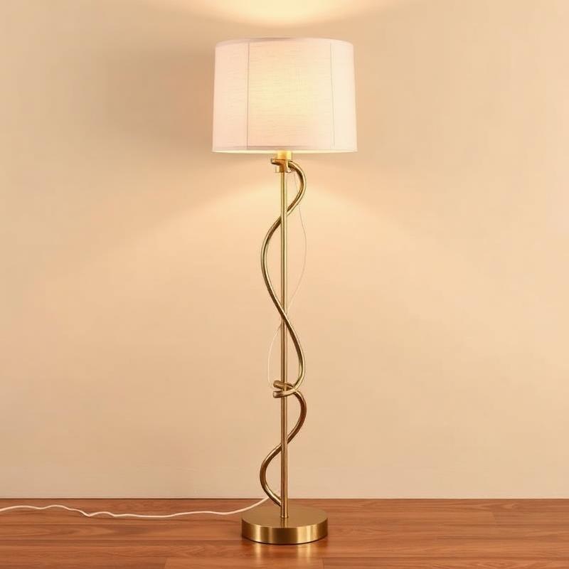 Halo Brass Floor Lamp